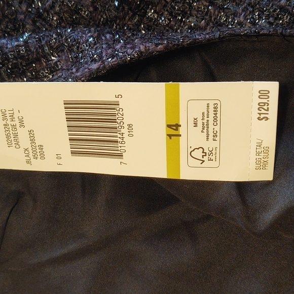 Jones New York Sparkly Black Skirt - Picture 7 of 7